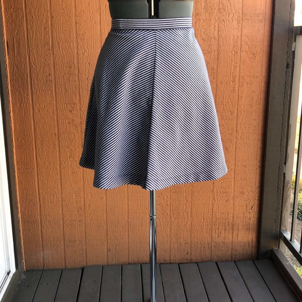 Black striped skirt
